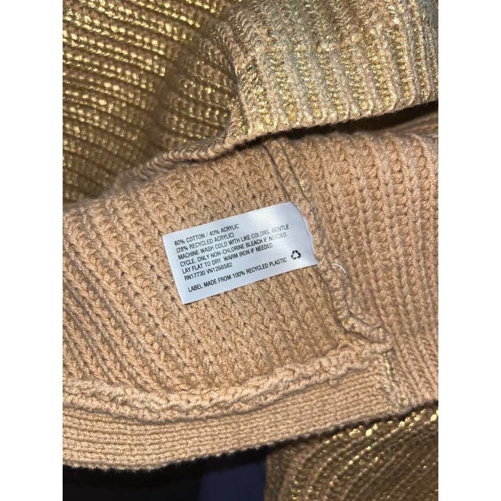 Kika Vargas x Target Metallic Gold‎ Back Tie Limited Edition Sweater Women's | L - Picture 11 of 15